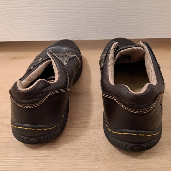 Dr. Martens Brown‎ Pebbled Leather Lace Up Low Top Y2K Rockland Shoes Size 10M - Picture 7 of 10